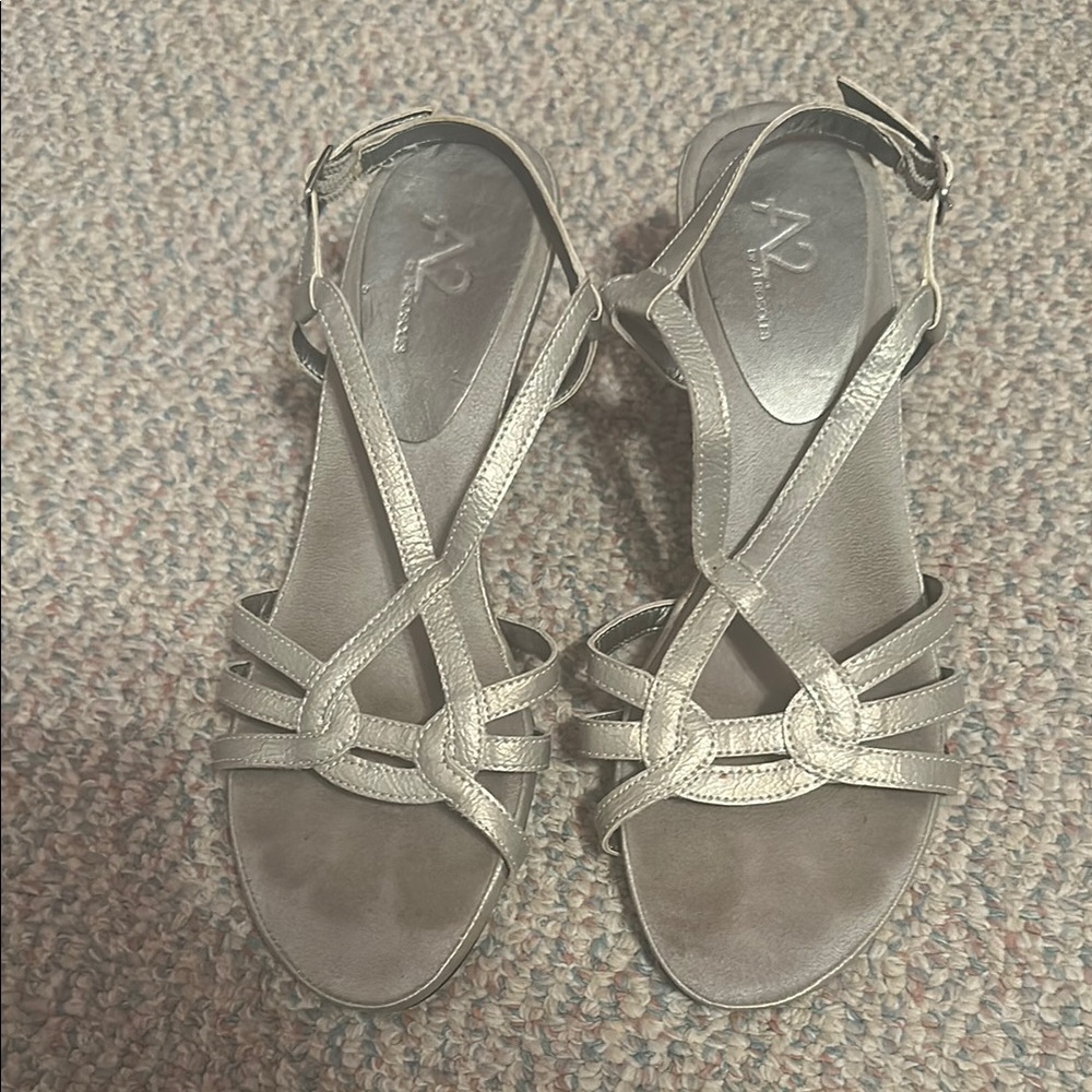 A2 by Aerosoles Women's Silver Heels